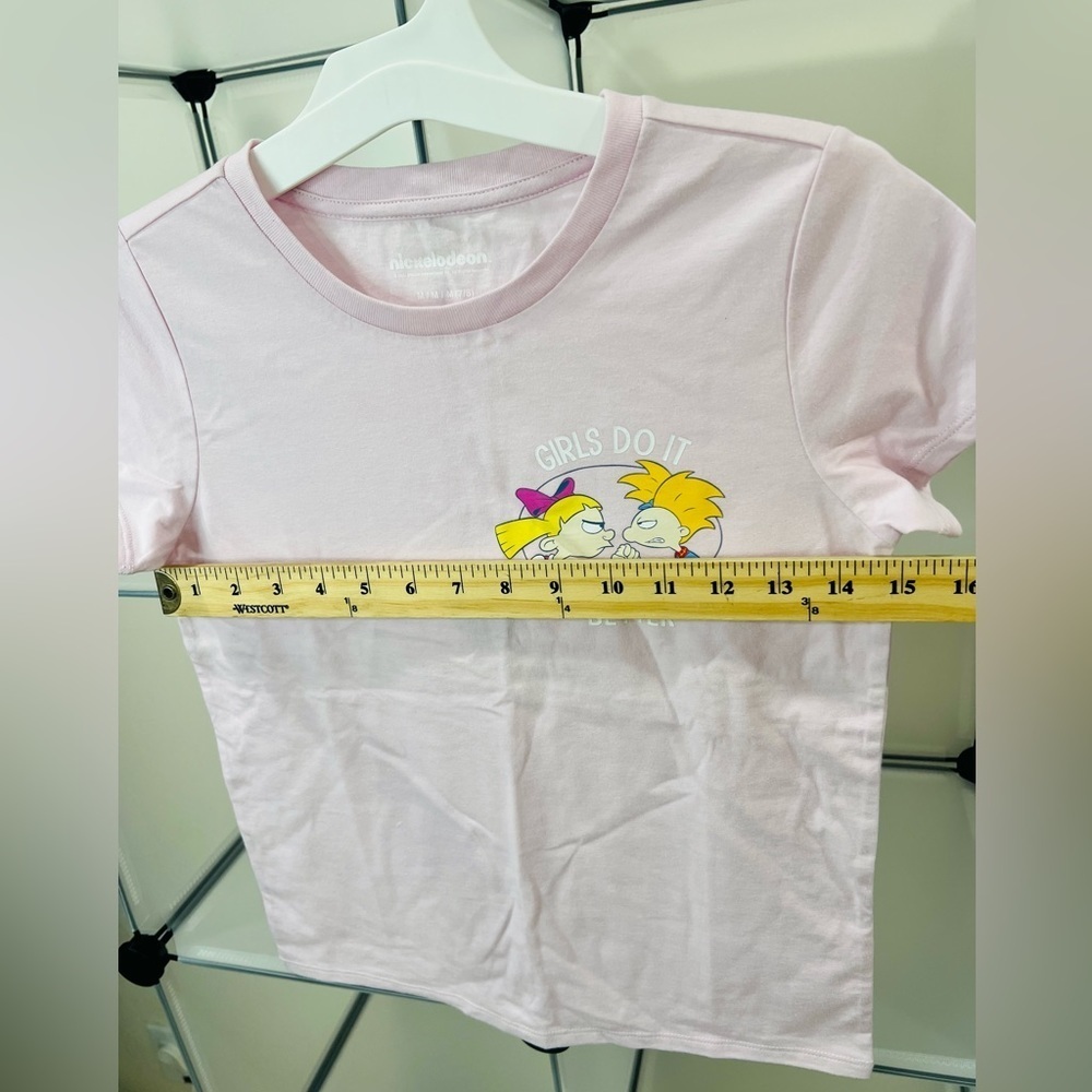 Nickelodeon Girls Do It Better Short Sleeve Rugrats T-Shirt Size M(7/8) Pink NWT - Picture 3 of 7